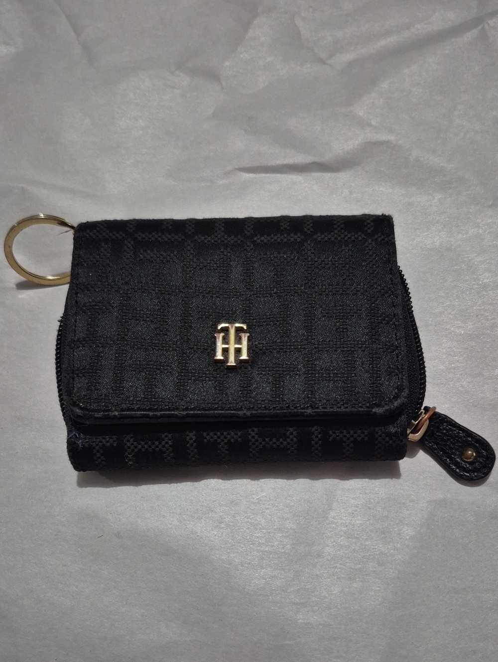 Tommy Hilfiger Black Wallet Keychain